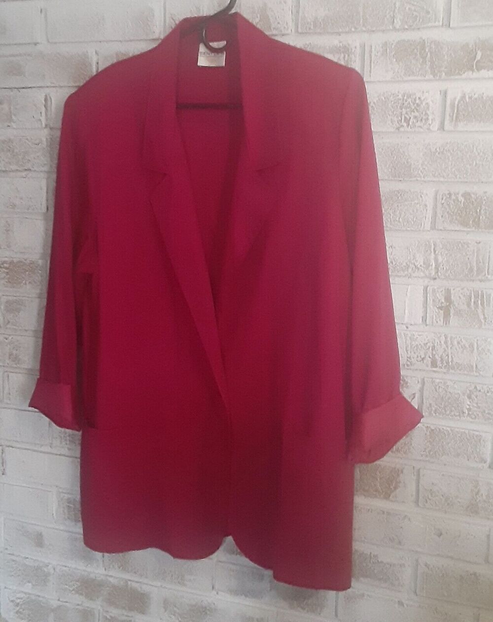 Vintage Bentley Lightweight Blazer Fuscia sz 16 On Trend USA